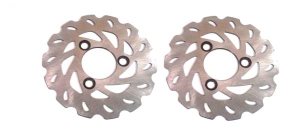ATV Parts Connection - Performance Front Brake Rotors for Suzuki 59211-45G00, Left & Right, Optimal Braking, Quality Tested, Quiet Operation, Precision Balanced, Corrosion Resistant, Set of 2, ATVPC