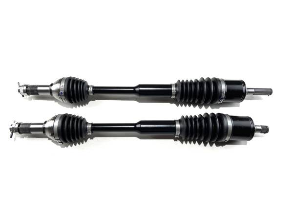 MONSTER AXLES - Monster XP Series Front CV Axles for Can-Am 705402030, 705402031, Left & Right, Telescoping, Built Tough, 4340 Chromoly Steel, Direct Fit, Factory Length with 4" of Travel