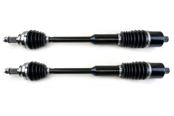 MONSTER AXLES - Monster XP Series Front CV Axles for Polaris 1333942, Left & Right, RZR XP XP4 Turbo & RZR RS1, Telescoping, Built Tough, 4340 Chromoly Steel, Direct Fit, Factory Length with 4" of Travel