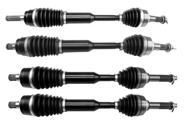 MONSTER AXLES - Monster XP Series Full CV Axle Set for Kawasaki 59266-0047, 59266-0048, 59266-0715, Teryx 800 & Teryx4 800, Telescoping, Built Tough, 4340 Chromoly Steel, Direct Fit, Factory Length with 4" of Travel