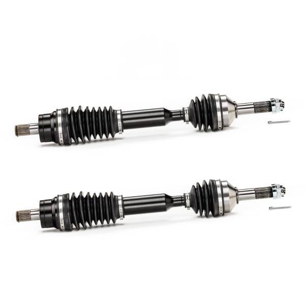 MONSTER AXLES - Monster XP Series Front CV Axles for Polaris 1332383, Left & Right, Sportsman & Scrambler 850 1000, Telescoping, Built Tough, 4340 Chromoly Steel, Direct Fit, Factory Length with 4" of Travel