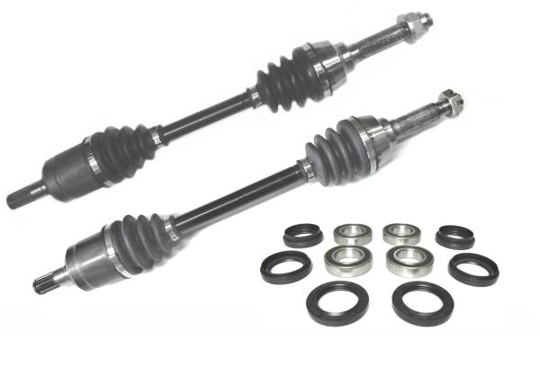 ATV Parts Connection - Precision Front CV Axles & Bearing Kits for Suzuki Eiger 400 4x4 2002-2007, Left & Right, Quality Tested, Heat-Treated, 4140 Chromoly Steel, Exact Fit, ATVPC