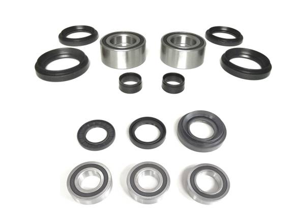 ATV Parts Connection - Precision Full Wheel Bearing Set for Honda Foreman 500 2005-2013 & Rubicon 500 2005-2014, Front & Rear, Quality Tested, Exact Fit, Low Friction, Corrosion Resistant, ATVPC