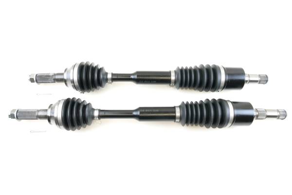 MONSTER AXLES - Monster XP Series Rear CV Axles for Polaris 1332894 1332895 Left & Right Ranger 900 Diesel 2011 2012 2013 2014 Telescoping Built Tough 4340 Chromoly Steel Factory Length with 4" of Travel