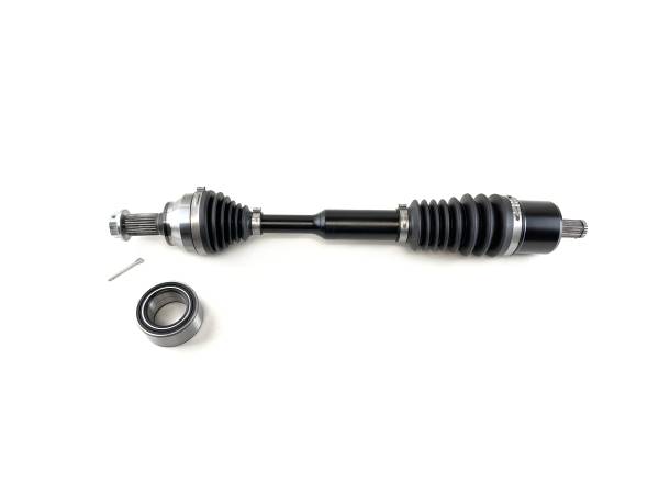 Monster Axles - Monster XP Series Front CV Axle & Brg for Polaris 1333431 Sportsman & Scrambler 850 1000 48" Telescoping Built Tough 4340 Chromoly Steel Direct Fit Factory Length with 4" of Travel