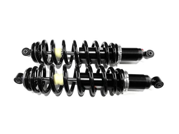 Monster Axles - Monster Performance Front Shocks for Polaris 7044875 Left & Right Monotube Dual-Rate Responsive Handling Quality Tested Gas-charged Anti-foam Anti-shear Adjustable