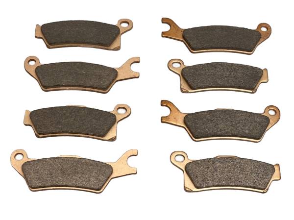 MONSTER AXLES - Monster Performance Full Brake Pad Set for Can-Am Renegade 705601014 705601015 Front & Rear Quiet Braking Low-Dust All-Weather Quality Tested