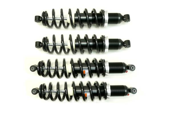 MONSTER AXLES - Monster Performance Full Shock Set for Polaris 7043394 7042333 Linear Rate Monotube Responsive Handling Quality Tested Gas-charged Anti-foam Anti-shear Adjustable