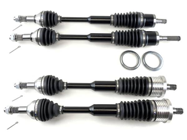 MONSTER AXLES - Monster XP Series Full CV Axle Set for Can-Am Maverick XXC 1000 2014-2015 Front & Rear Telescoping Built Tough 4340 Chromoly Steel Direct Fit Factory Length with 4" of Travel
