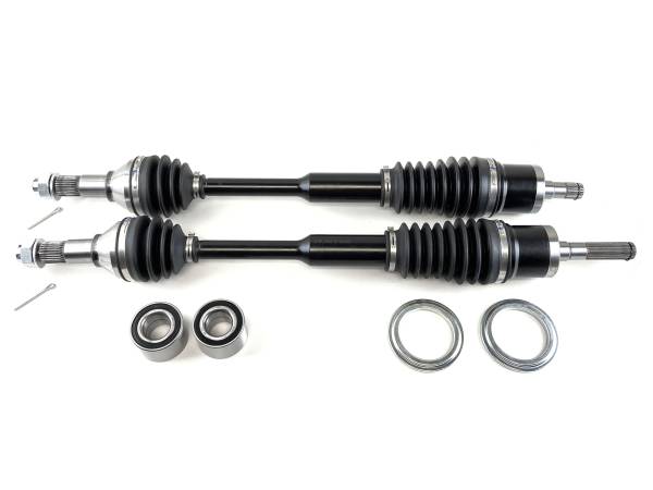Monster Axles - Monster XP Series Front CV Axles & Brgs for Can-Am Maverick XC XXC 1000 2014-2017 Left & Right Telescoping Built Tough 4340 Chromoly Steel Direct Fit Factory Length with 4" of Travel