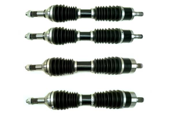 Monster Axles - Monster XP Series Full CV Axle Set for Can-Am Outlander 500 570 & Renegade 570 Front & Rear Telescoping Built Tough 4340 Chromoly Steel Direct Fit Factory Length with 4" of Travel