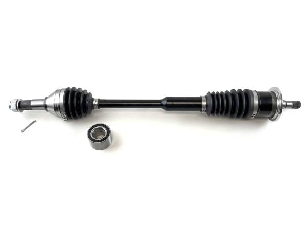 MONSTER AXLES - Monster XP Series Front Left CV Axle & Brg for Can-Am 705401877 Telescoping Built Tough 4340 Chromoly Steel Direct Fit Factory Length with 4" of Travel