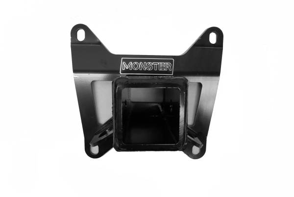 MONSTER AXLES - Monster Performance Rear Hitch Receiver for Honda Talon 1000R & 1000X 2019-2022 2" Black Welded Steel Corrosion Resistant Standard Opening Long-Life Design