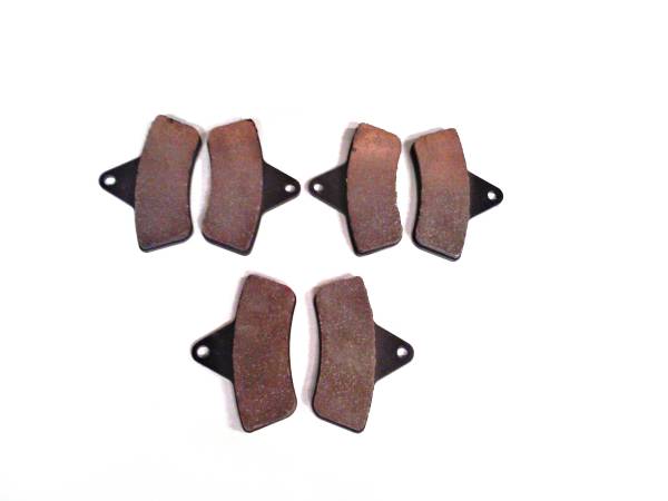 MONSTER AXLES - Monster Performance Full Brake Pad Set for Arctic Cat 250 300 400 500 1996-2004 0402-096 0402-882 Front & Rear Quiet Braking Low-Dust All-Weather Quality Tested