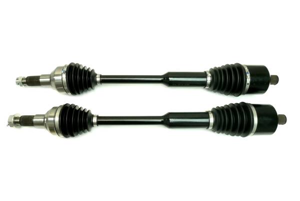 MONSTER AXLES - Monster XP Series Rear CV Axles for Kawasaki 59266-0734 59266-0742 Left & Right Telescoping Built Tough 4340 Chromoly Steel Direct Fit Factory Length with 4" of Travel