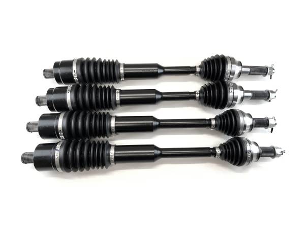 MONSTER AXLES - Monster XP Series Full CV Axle Set for Polaris Ranger XP 1000 & Crew XP 1000 2021 Front & Rear Telescoping Built Tough 4340 Chromoly Steel Direct Fit Factory Length with 4" of Travel