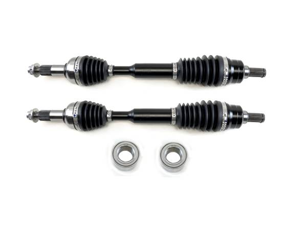 Monster Axles - Monster XP Series Rear CV Axles & Brgs for Yamaha Grizzly 700 2016-2023 Left & Right Telescoping Built Tough 4340 Chromoly Steel Direct Fit Factory Length with 4" of Travel