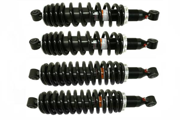 MONSTER AXLES - Monster Performance Full Shock Set for CFMOTO CFORCE 500 2007-2018 Front & Rear Monotube Responsive Handling Optimal Damping Quality Tested Gas-charged Anti-foam Anti-shear Adjustable