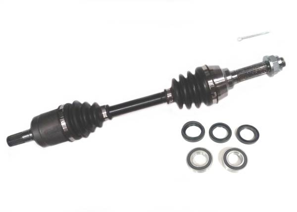 ATV Parts Connection - Precision Front Left CV Axle & Bearing Kit for Suzuki Eiger 400 4x4 2002-2007 Quality Tested Heat-Treated 4140 Chromoly Steel Exact Fit ATVPC