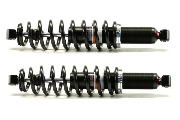 MONSTER AXLES - Monster Performance Front Shocks for Polaris 7043755 Left & Right Monotube Linear Rate Responsive Handling Quality Tested Gas-charged Anti-foam Anti-shear Adjustable