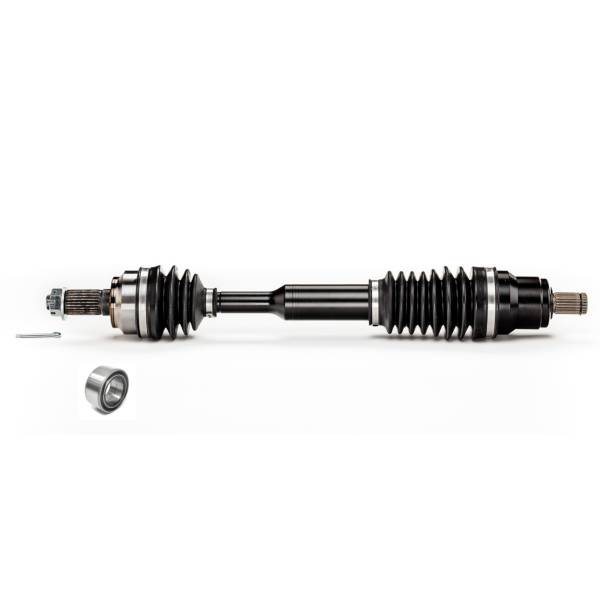 MONSTER AXLES - Monster XP Series Front CV Axle & Brg for Polaris 1332383 Left or Right Sportsman & Scrambler 850 1000 Telescoping Built Tough 4340 Chromoly Steel Direct Fit Factory Length with 4" of Travel