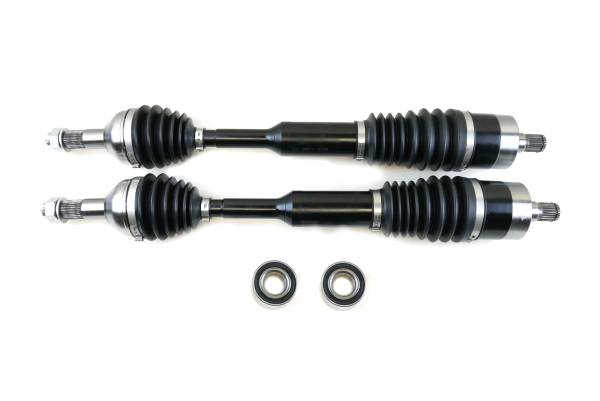 MONSTER AXLES - Monster XP Series Rear CV Axles & Brgs for Can-Am Commander 800 & 1000 2011-2015 Left & Right Telescoping Built Tough 4340 Chromoly Steel Direct Fit Factory Length with 4" of Travel