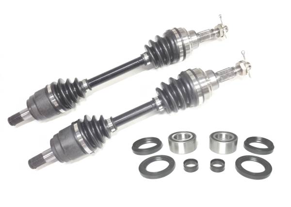 ATV Parts Connection - Precision Front CV Axles & Bearing Kits for Honda Foreman 400 4x4 1995-2001 Left & Right Quality Tested Heat-Treated 4140 Chromoly Steel Exact Fit ATVPC