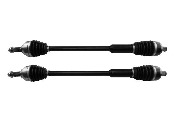 MONSTER AXLES - Monster XP Series Front CV Axles for Polaris 1337064 Left and Right Telescoping Built Tough 4340 Chromoly Steel Direct Fit Factory Length with 4" of Travel