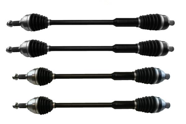 MONSTER AXLES - Monster XP Series Full CV Axle Set for Polaris 1337064 1334561 Telescoping Built Tough 4340 Chromoly Steel Direct Fit Factory Length with 4" of Travel