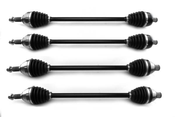 ATV Parts Connection - Precision Full CV Axle Set for Polaris 1337064 1334561 RZR PRO R R4 Front & Rear Quality Tested Heat-Treated 4140 Chromoly Steel Exact Fit ATVPC