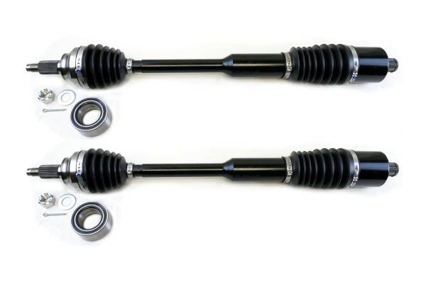 MONSTER AXLES - Monster XP Series Rear CV Axles & Brgs for Polaris 1333944 Left & Right RZR XP XP4 1000 RZR RS1 Telescoping Built Tough 4340 Chromoly Steel Direct Fit Factory Length with 4" of Travel