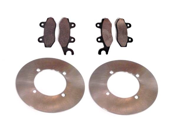 ATV Parts Connection - Performance Rear Brake Rotors & Pads for Yamaha Rhino 700 2008-2013 Left & Right Optimal Braking Quality Tested Quiet Operation Precision Balanced Corrosion Resistant ATVPC