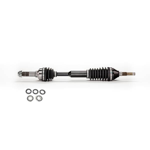 MONSTER AXLES - Monster XP Series Front Right CV Axle & Brg Set for Yamaha Rhino 450 & 660 2004-2009 Telescoping Built Tough 4340 Chromoly Steel Direct Fit Factory Length with 4" of Travel
