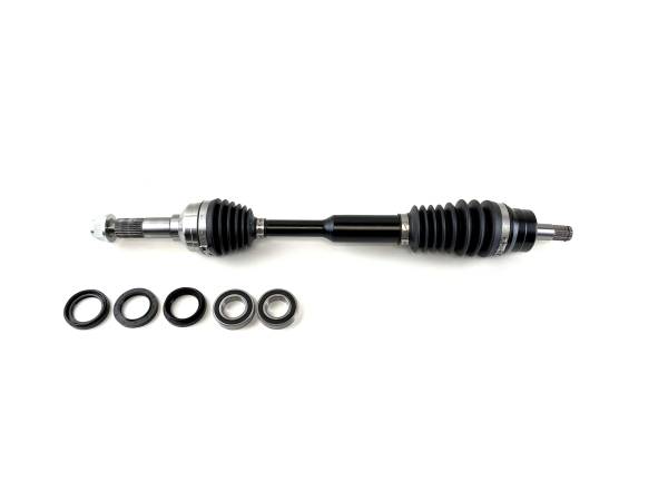 MONSTER AXLES - Monster XP Series Front CV Axle & Brg Kit for Yamaha Rhino 700 2008-2013 Telescoping Built Tough 4340 Chromoly Steel Direct Fit Factory Length with 4" of Travel