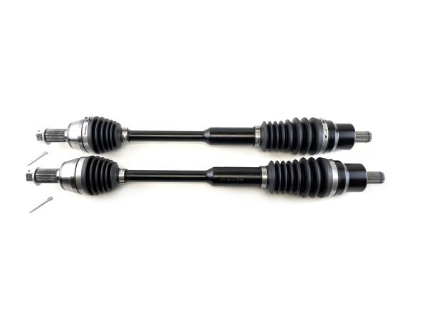 MONSTER AXLES - Monster XP Series Front CV Axles for Polaris 1332858 Left & Right Ranger Diesel 900 Diesel Crew Telescoping Built Tough 4340 Chromoly Steel Direct Fit Factory Length with 4" of Travel