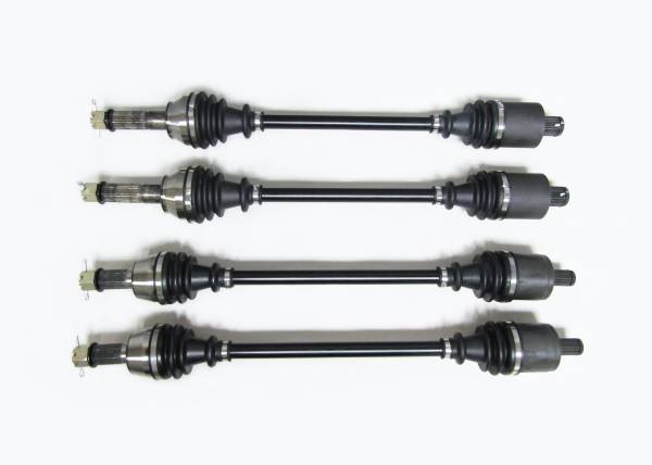 ATV Parts Connection - Precision Full CV Axle Set for Polaris 1332637 1332947 Front & Rear Quality Tested Heat-Treated 4140 Chromoly Steel Exact Fit ATVPC