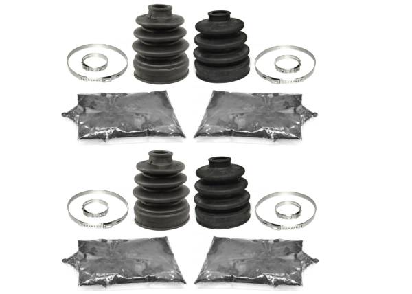 ATV Parts Connection - CV Boot Set for Subaru Sambar KS4 1990-1998 Rear Inner & Outer Abrasion Resistant Heavy Duty Thicker Gauge Enhanced Rigidity Quality Grease Complete Kit ATVPC