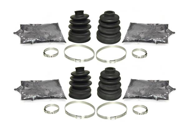 ATV Parts Connection - CV Boot Set for Honda ACTY 1990-1998 Rear Heavy Duty Thicker Gauge Enhanced Rigidity Abrasion Resistant Quality Grease Complete Kit Set of 4 ATVPC