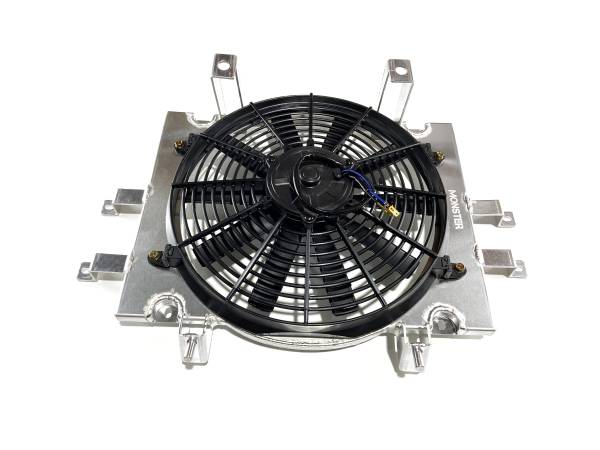 MONSTER AXLES - Monster Performance Radiator Fan for Can-Am 709200534 Optimal Airflow Consistent Performance Long-Life Motor Quiet Operation Balanced Blades Corrosion Resistant