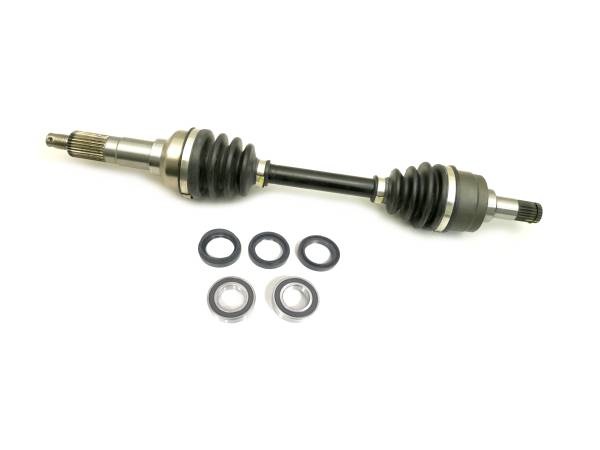 ATV Parts Connection - Precision Front CV Axle & Brg Kit for Yamaha Big Bear 350 1989-1996 Kodiak 400 1993-1998 Timberwolf 250 1994-2000 Left or Right Quality Tested Heat-Treated 4140 Chromoly Steel Exact Fit ATVPC