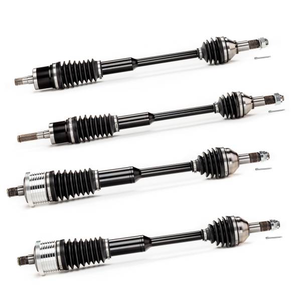 MONSTER AXLES - Monster XP Series Full CV Axle Set for Can-Am 705401235 705401236 705502356 Front & Rear Telescoping Built Tough 4340 Chromoly Steel Direct Fit Factory Length with 4" of Travel