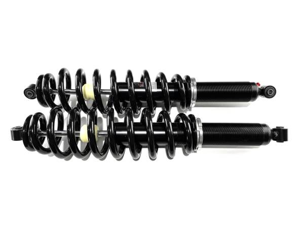 MONSTER AXLES - Monster Performance Rear Shocks for Polaris 7044876 Left & Right Monotube Responsive Handling Optimal Damping Quality Tested Gas-charged Anti-foam Anti-shear Adjustable