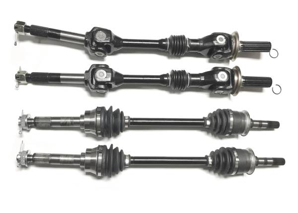 ATV Parts Connection - Precision Full CV Axle Set for Kawasaki 59266-0034 39158-1119 39158-1120 Front & Rear Quality Tested Heat-Treated 4140 Chromoly Steel Exact Fit ATVPC