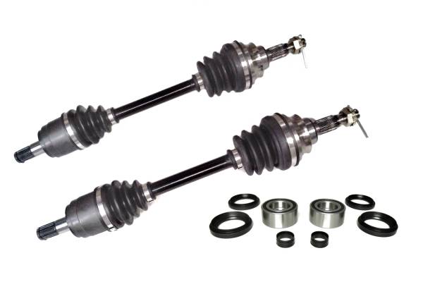 ATV Parts Connection - Precision Front CV Axles & Brg Kits for Honda 44350-HN8-A43 44250-HN8-A43 Left & Right Quality Tested Heat-Treated 4140 Chromoly Steel Exact Fit ATVPC