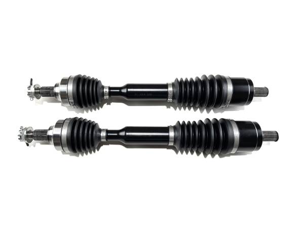 MONSTER AXLES - Monster XP Series Rear CV Axles for Honda 42250-HR6-A62 Left & Right Telescoping Built Tough 4340 Chromoly Factory Length with 4" of Travel