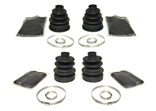 ATV Parts Connection - CV Boot Set for Honda 44230-HN8-A41 44240-HP0-305 Front Inner & Outer Abrasion Resistant Heavy Duty Thicker Gauge Enhanced Rigidity Quality Grease Complete Kit ATVPC