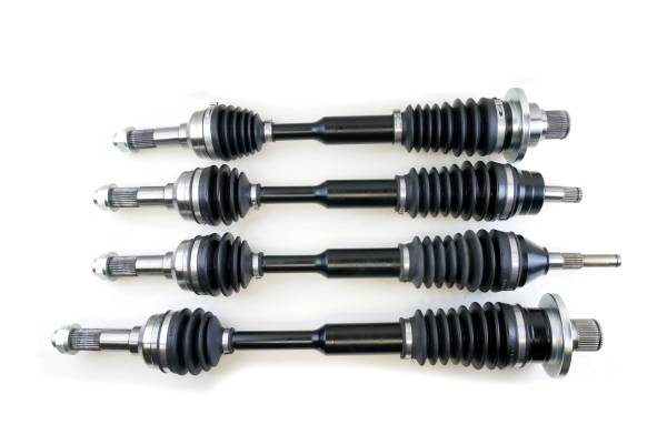 MONSTER AXLES - Monster XP Series Full CV Axle Set for Yamaha Rhino 450 & Rhino 660 2004-2009 Front & Rear Telescoping Built Tough 4340 Chromoly Steel Direct Fit Factory Length with 4" of Travel