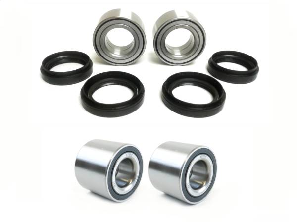 ATV Parts Connection - Precision Full Wheel Bearing Set for Kawasaki Brute Force 650i 2006-2013 Front & Rear Set of 4 Quality Tested Exact Fit Low Friction Corrosion Resistant ATVPC