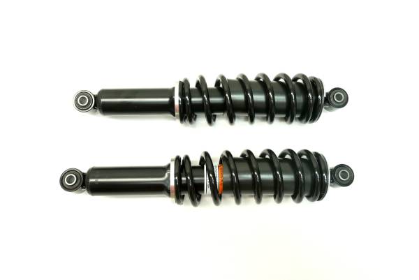 MONSTER AXLES - Monster Performance Front Shocks for Suzuki Eiger 400 & King Quad 400 2002-2020 Left & Right Monotube Responsive Handling Quality Tested Gas-charged Anti-foam Anti-shear Adjustable