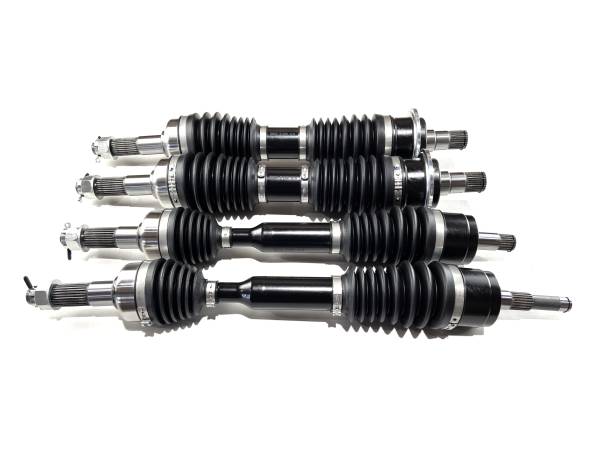 Monster Axles - Monster XP Series Full CV Axle Set for CFMOTO ZFORCE 500 Trail & 800 Trail 2018-2022 Front & Rear Telescoping Built Tough 4340 Chromoly Steel Direct Fit Factory Length with 4" of Travel